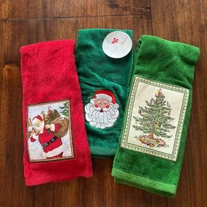 Vintage Christmas hand towels